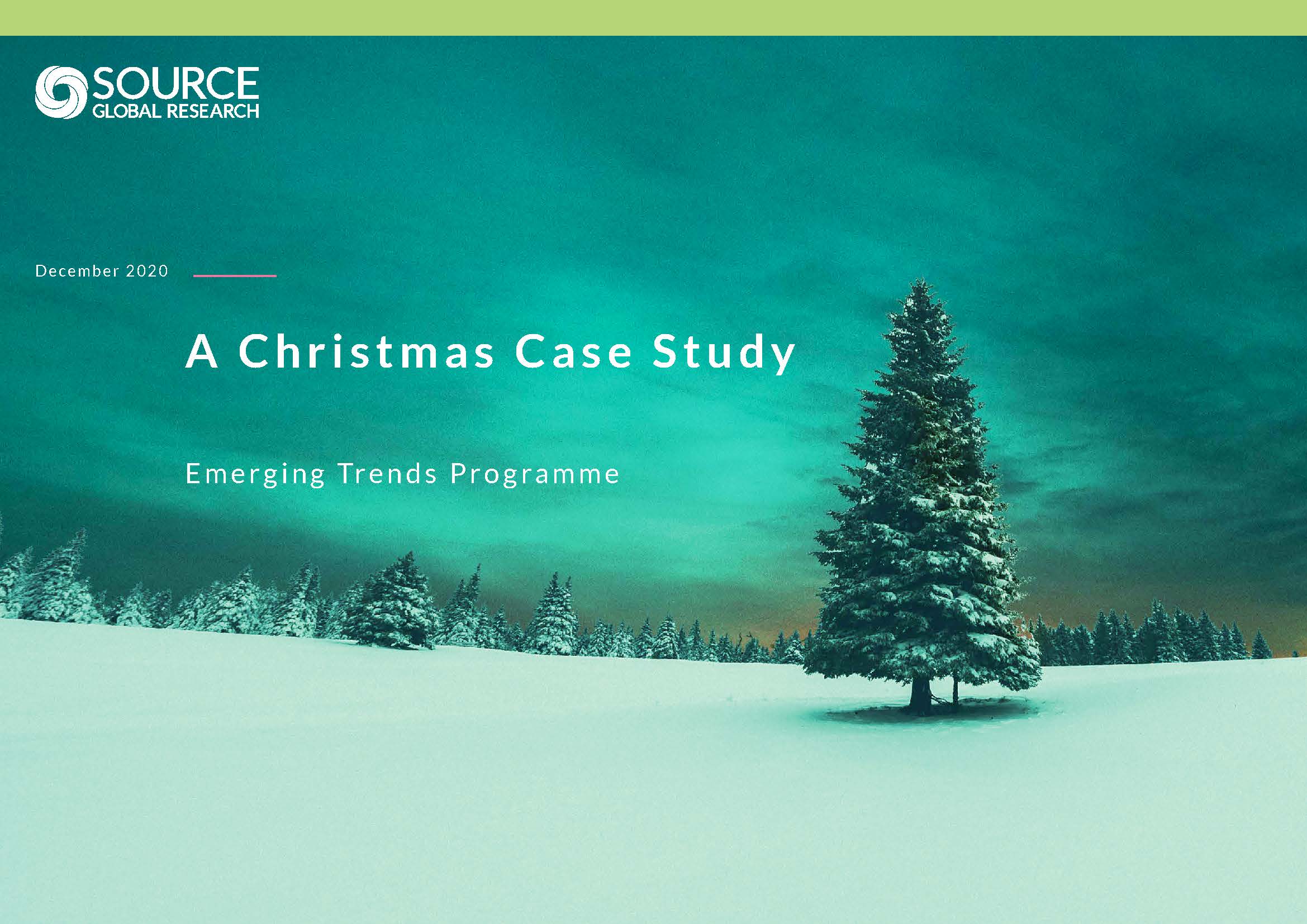 Report front cover - A Christmas Case Study