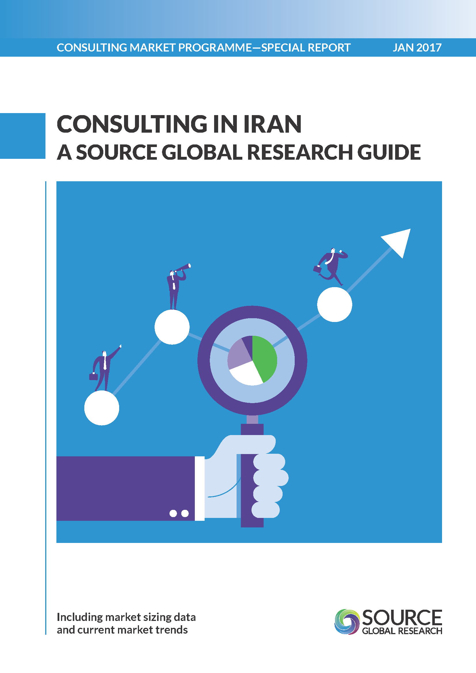 Report front cover - Consulting in Iran – A Source Global Research Guide