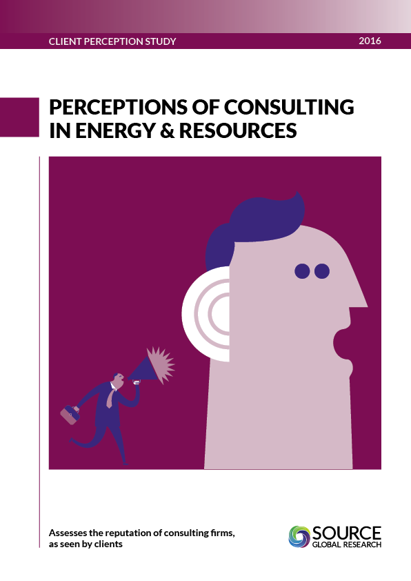 Report front cover - Perceptions of Consulting in Energy & Resources