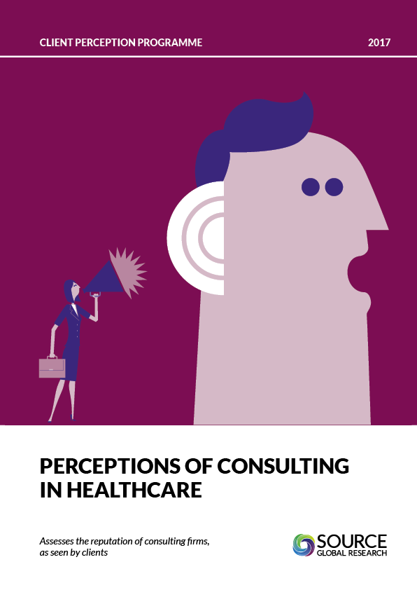 Report front cover - Perceptions of Consulting in Healthcare in 2017