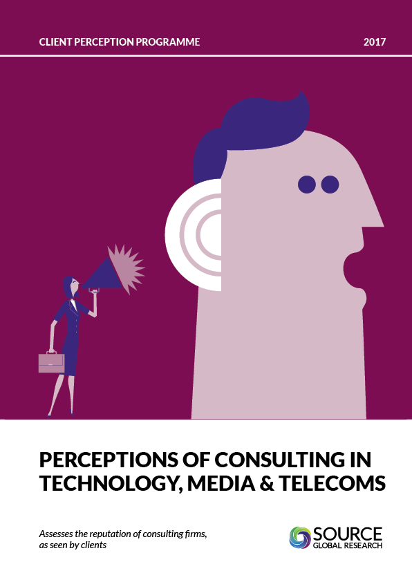 Report front cover - Perceptions of Consulting in Technology, Media & Telecoms in 2017