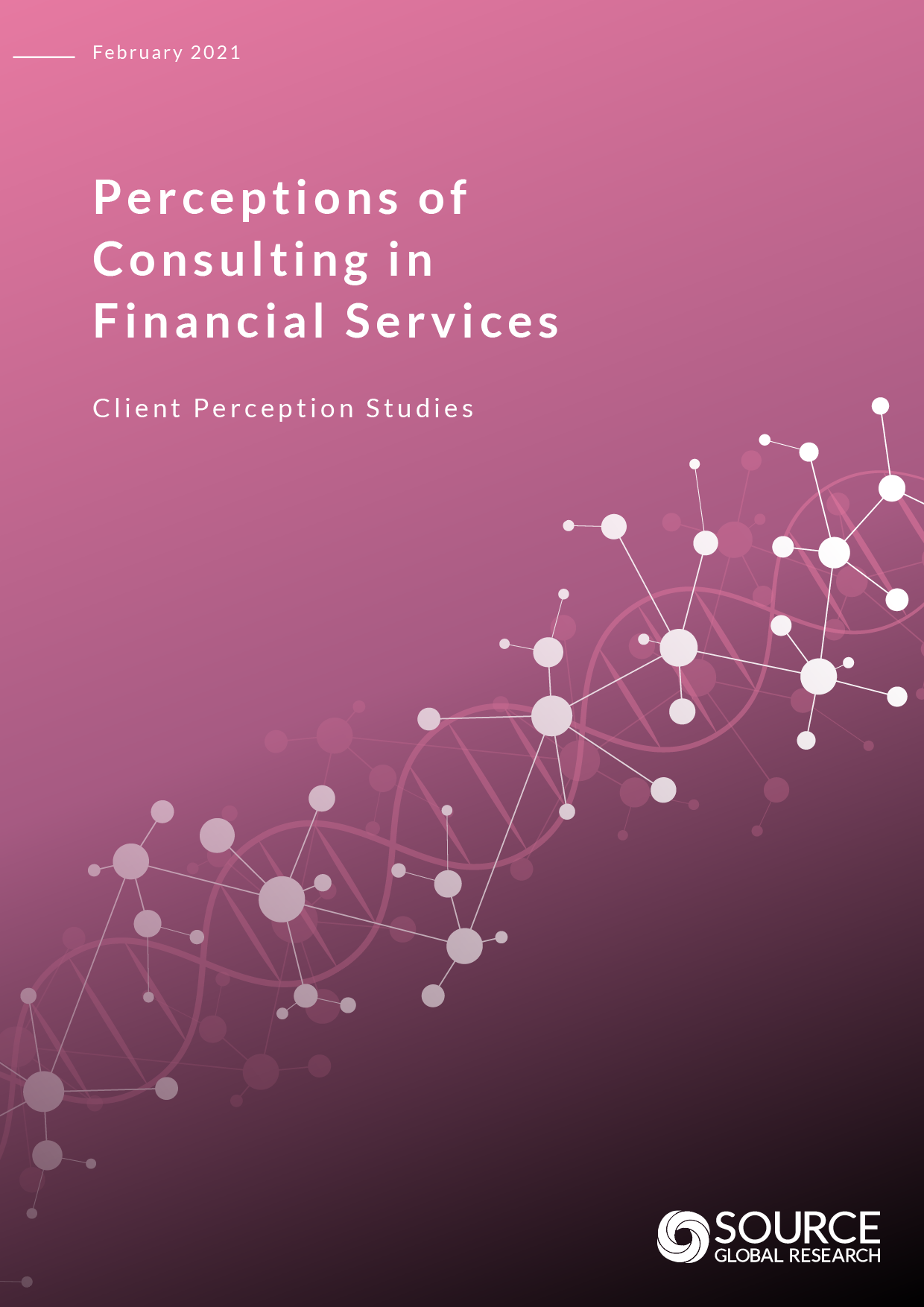 Report front cover - Perceptions of Consulting in Financial Services in 2021