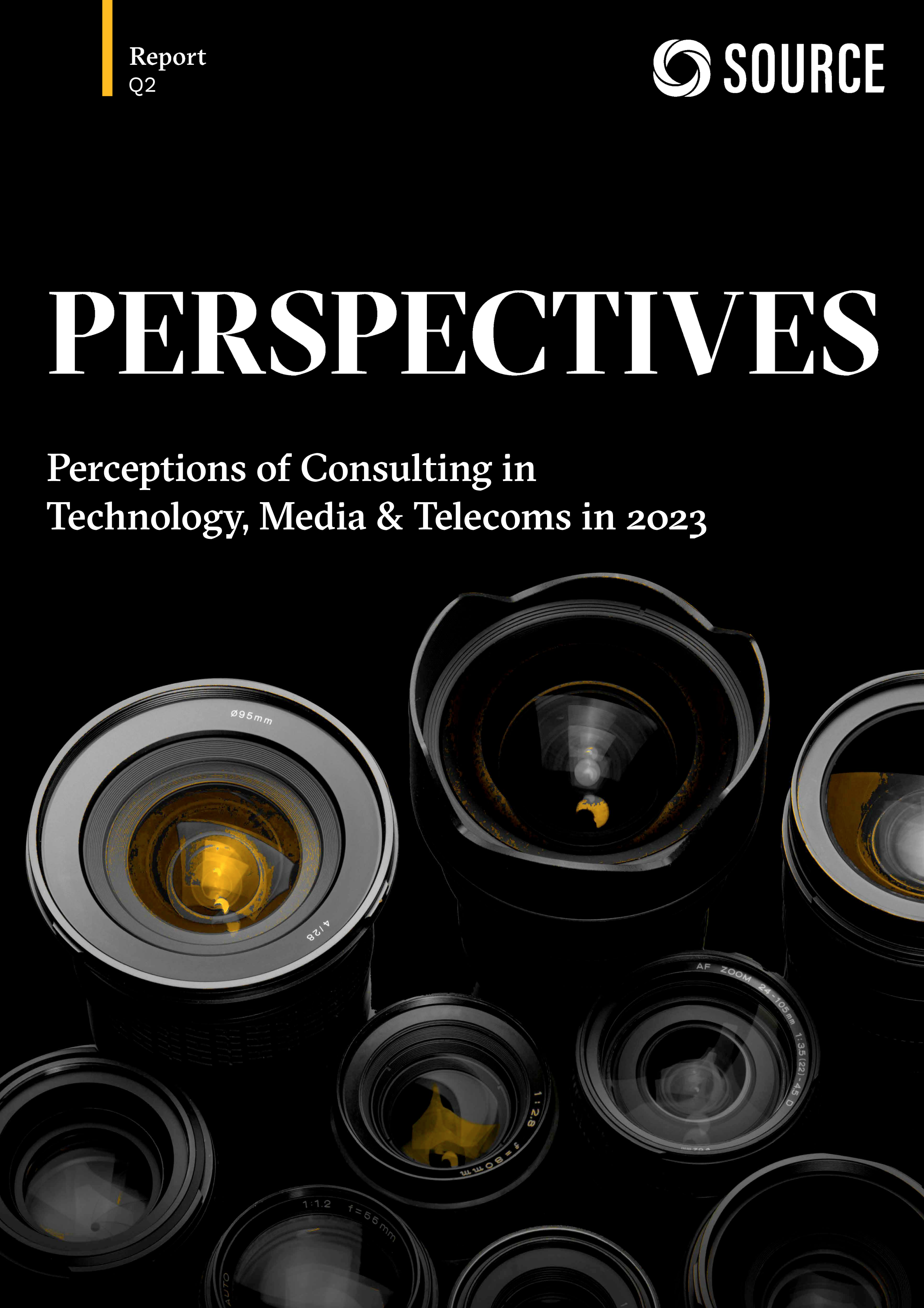 Report front cover - Perceptions of Consulting in Technology, Media & Telecoms in 2023