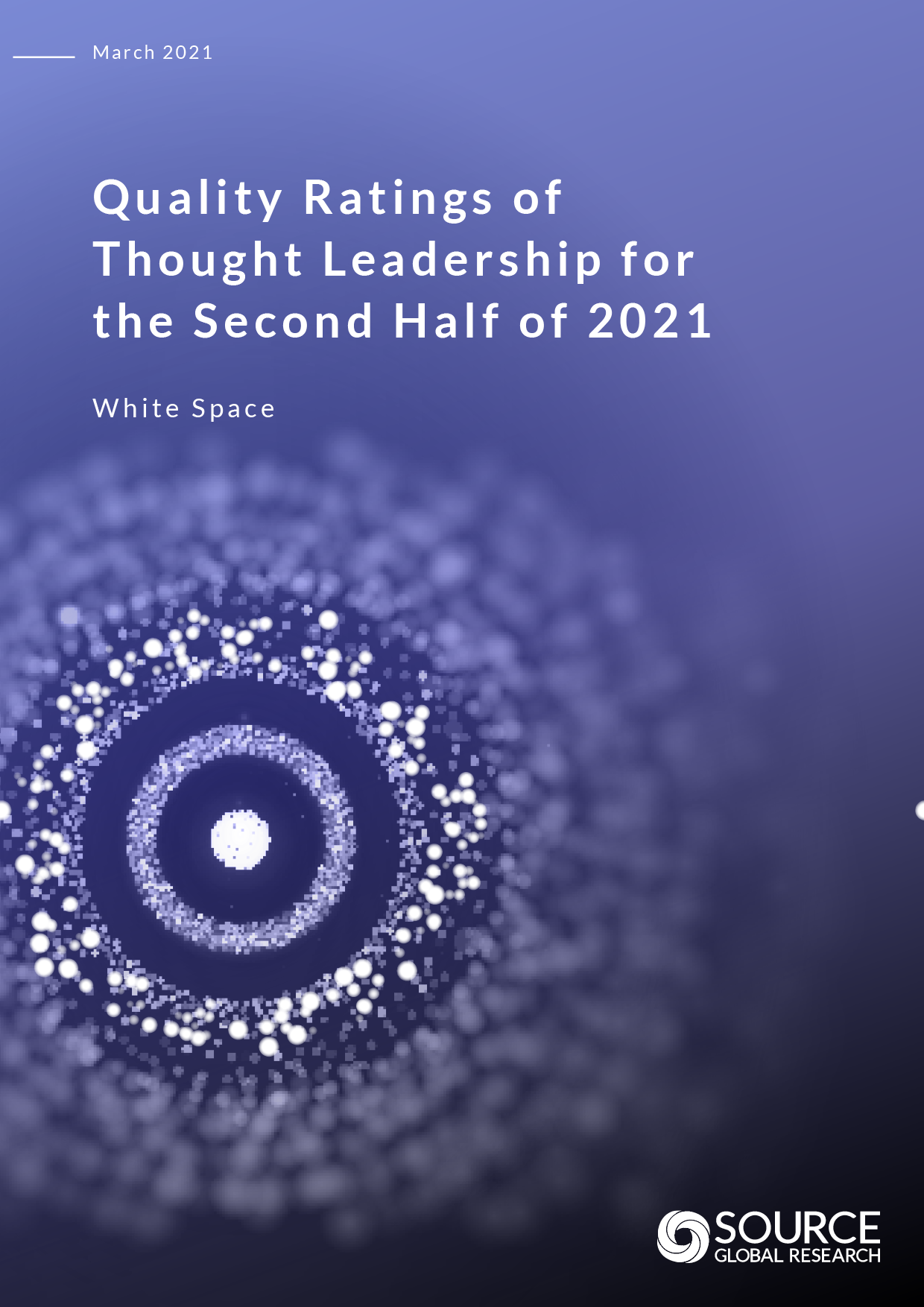 Report front cover - Quality Ratings of Thought Leadership for the Second Half of 2021