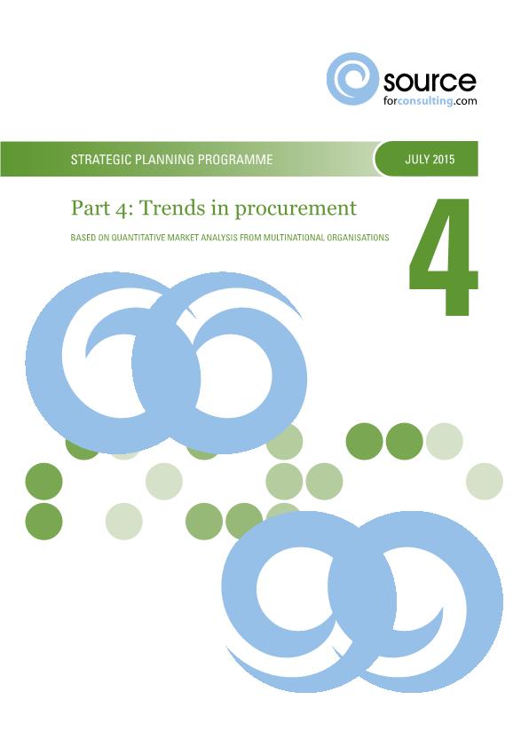Report front cover - Trends in Procurement