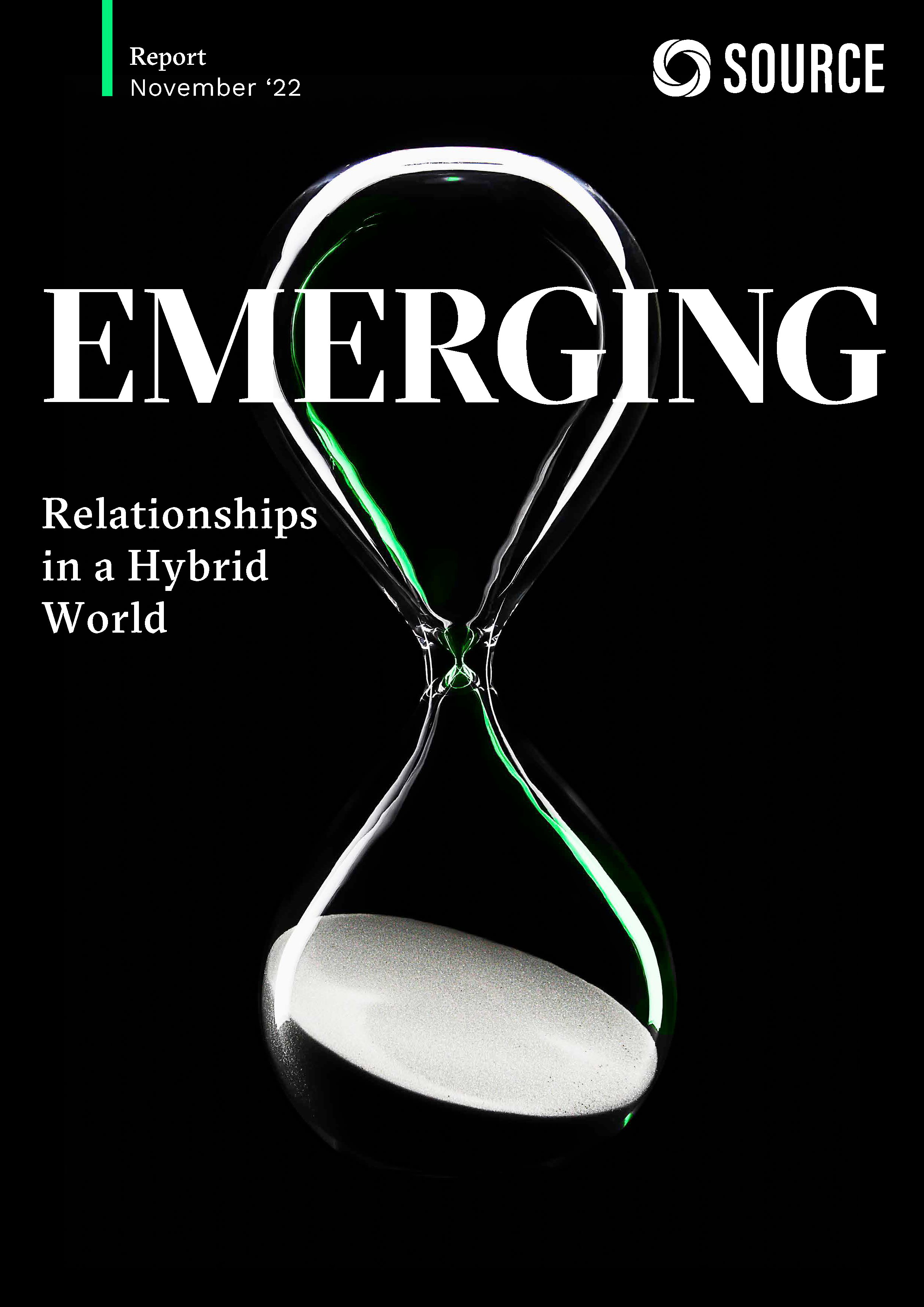 Report front cover - Relationships in a Hybrid World