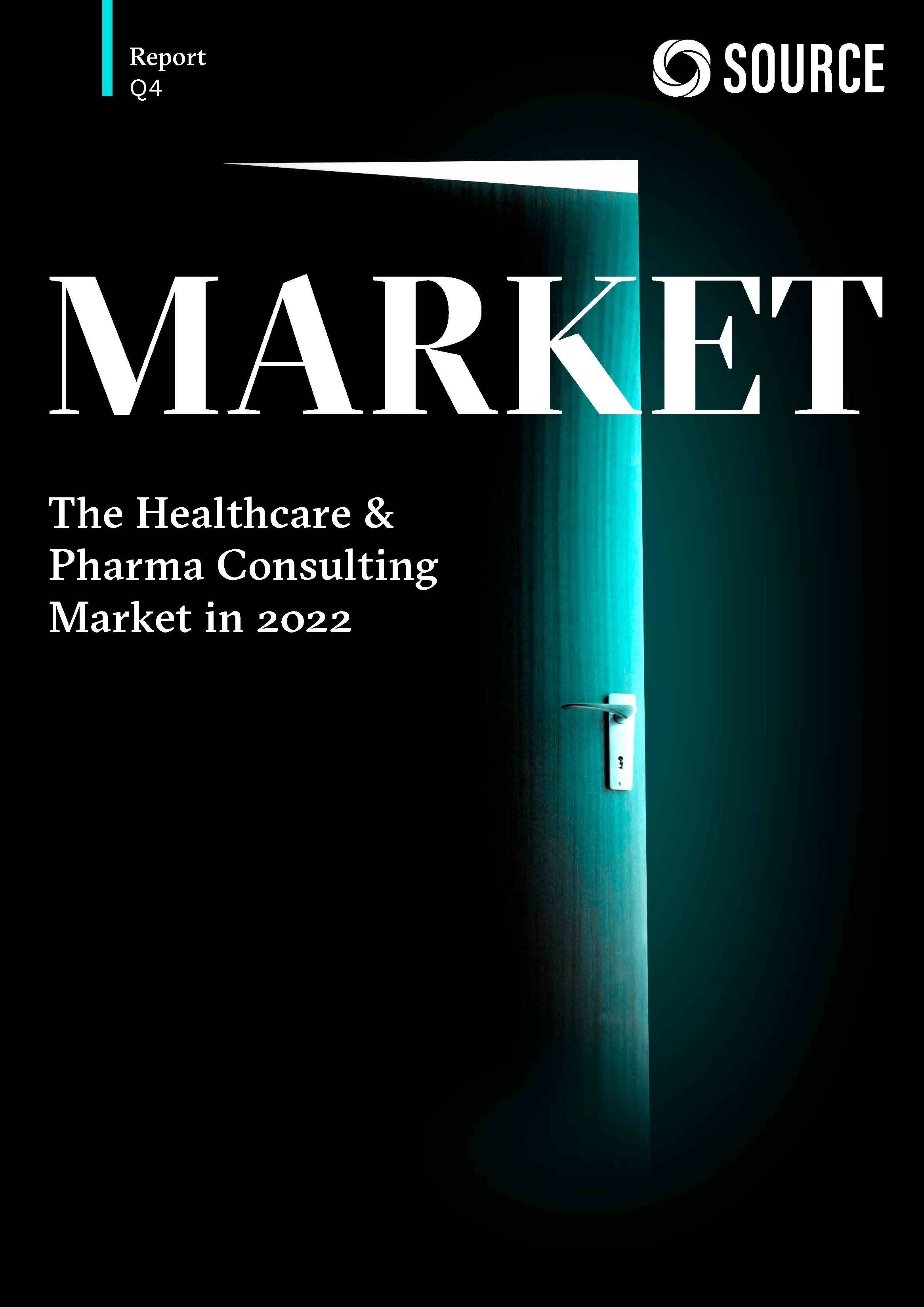 Report front cover - The Healthcare & Pharma Consulting Market in 2022