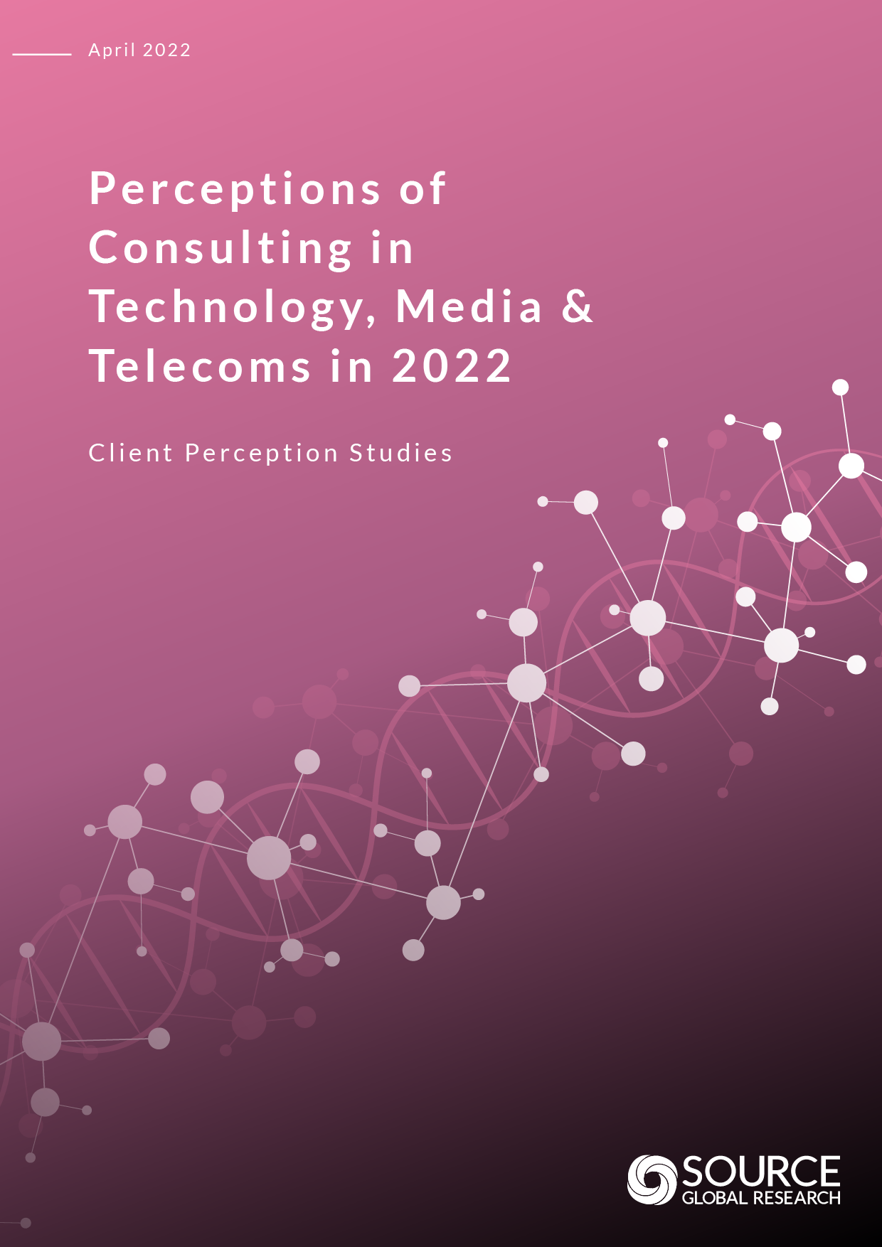 Report front cover - Perceptions of Consulting in Technology, Media & Telecoms in 2022