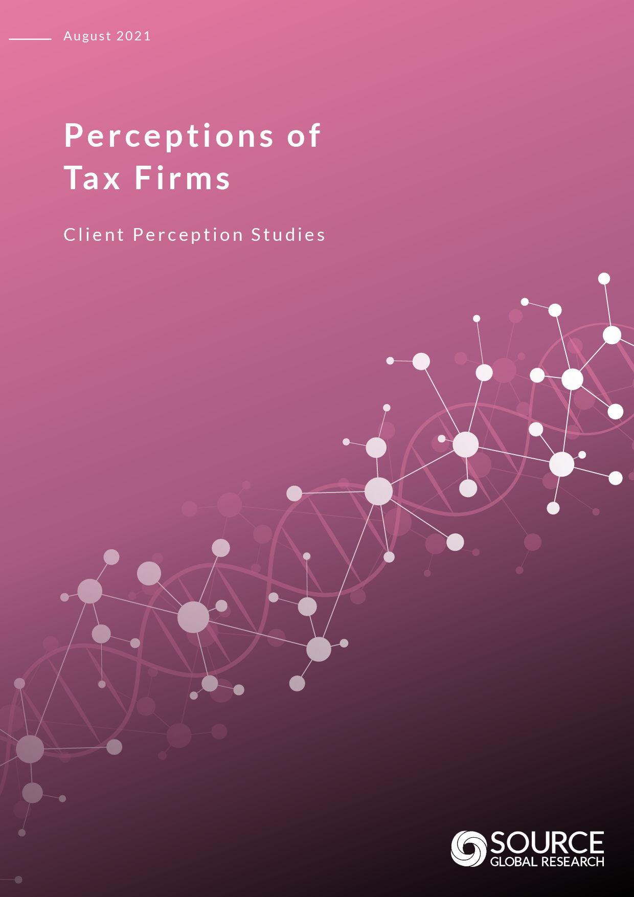 Report front cover - Perceptions of Tax Firms in 2021