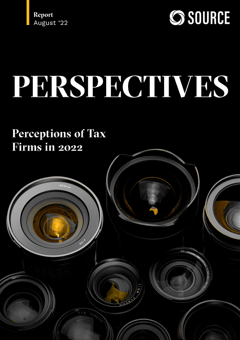 Report front cover - Perceptions of Tax Firms in 2022