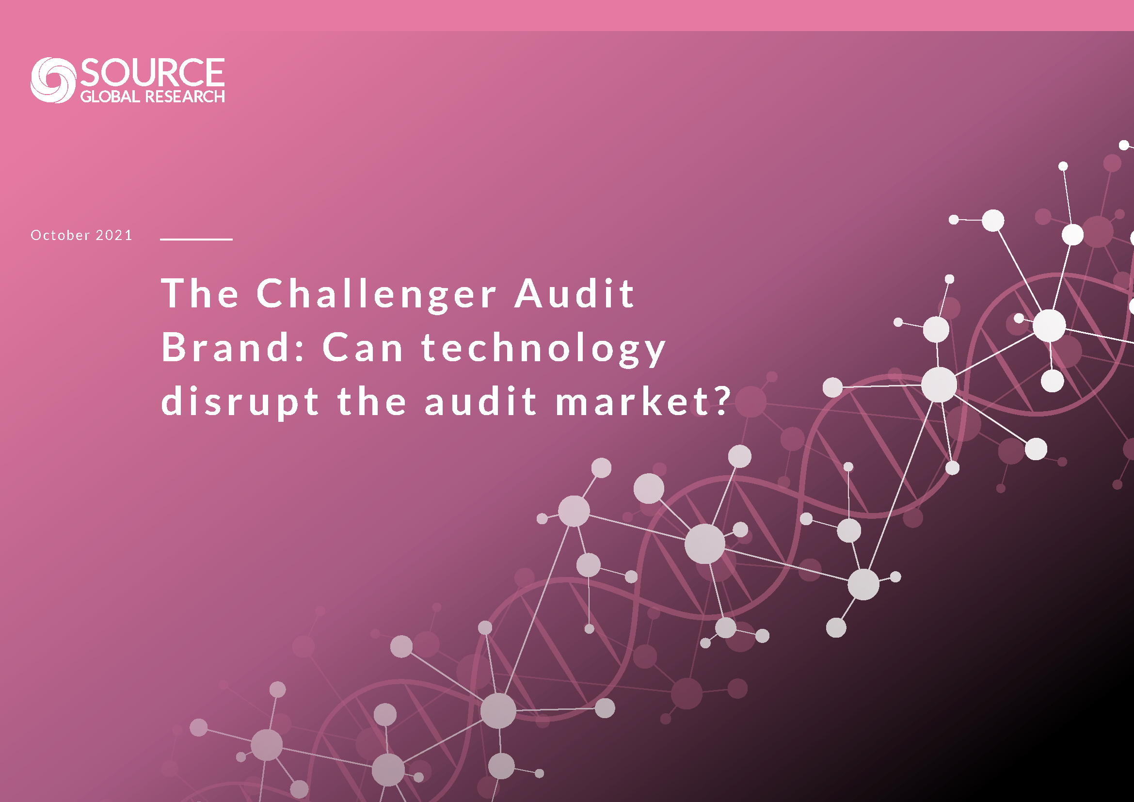 Report front cover - The Challenger Audit Brand: Can technology disrupt the audit market?