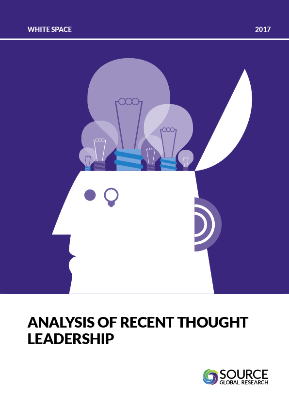 Report front cover - Hot topics in thought leadership: Customer experience