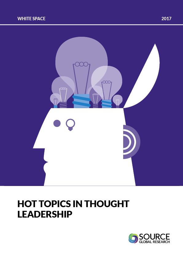 Report front cover - Hot topics in thought leadership: A review of 2016 and predictions for 2017