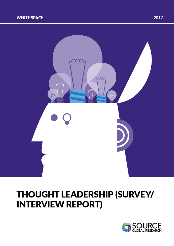 Report front cover - Learning from the leaders: What it takes to create high quality thought leadership