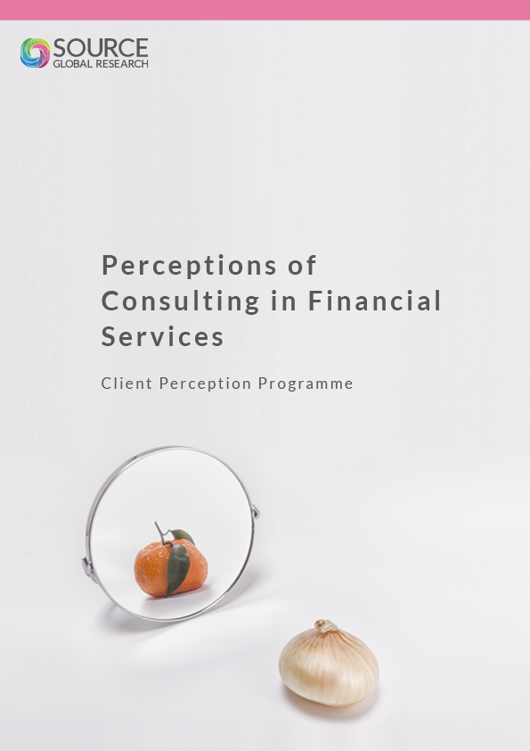 Report front cover - Perceptions of Consulting in Financial Services in 2020