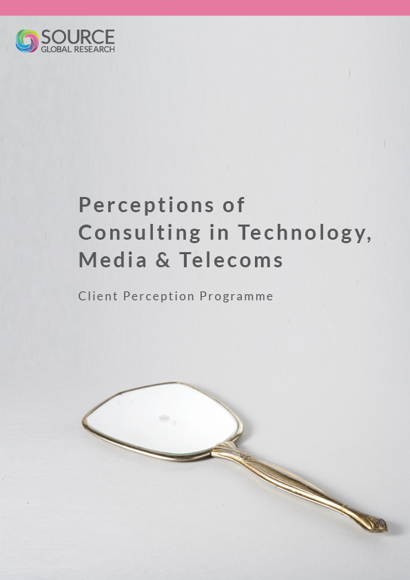 Report front cover - Perceptions of Consulting in Technology, Media & Telecoms in 2020
