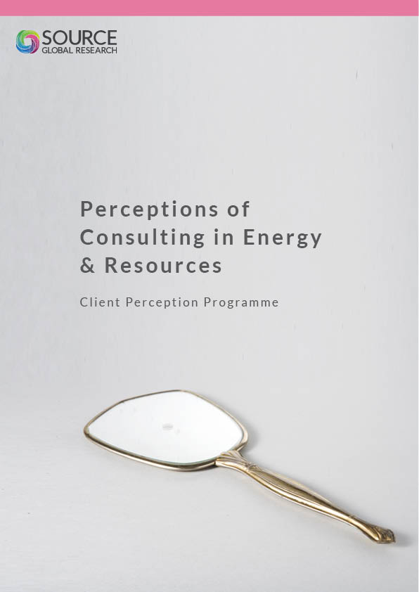 Report front cover - Perceptions of Consulting in Energy & Resources in 2019