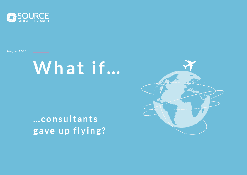 Report front cover - What if consultants gave up flying?